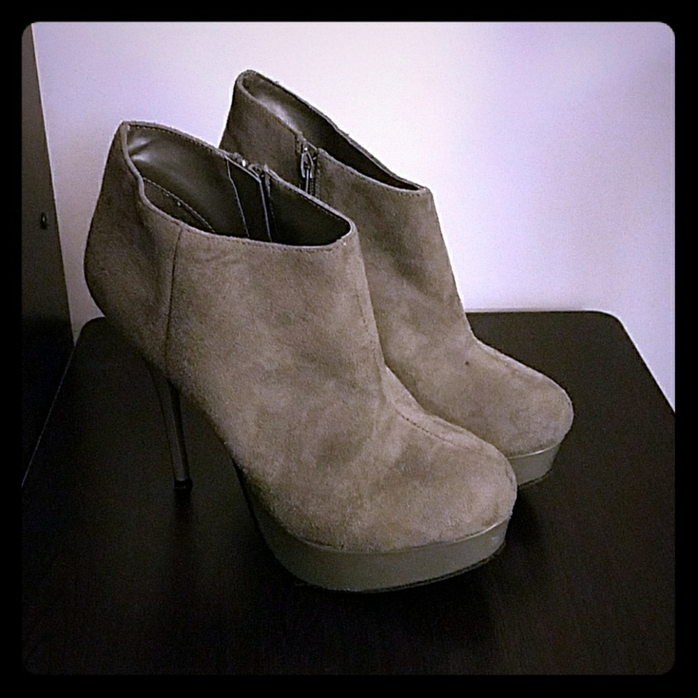 Grey Charlotte Russe Booties